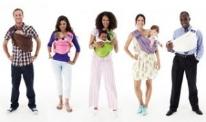 Phoenix James in theBabaSling Baby Carrier Campaign