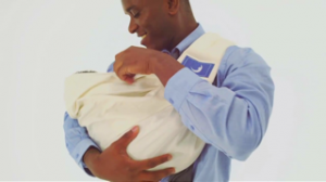 Phoenix James in theBabaSling Baby Carrier Campaign_