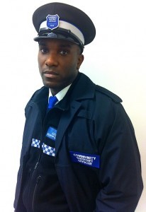 Phoenix James_on set filming scenes as a Community Police Officer
