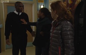 Phoenix James on BBC One television in EastEnders