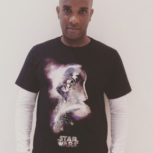 Phoenix James in Uniqlo's - Darth Vader - Star Wars t-shirt