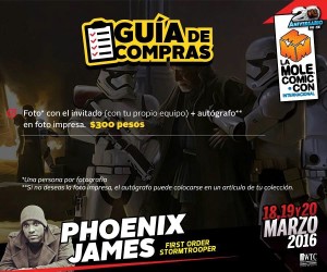 Phoenix James - First Order Stormtrooper Actor - Star Wars - The Force Awakens - La Mole Comic-Con - Mexico