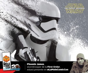 Phoenix James - First Order Stormtrooper Actor - Star Wars - The Force Awakens - La Mole Comic-Con - Mexico Federal District