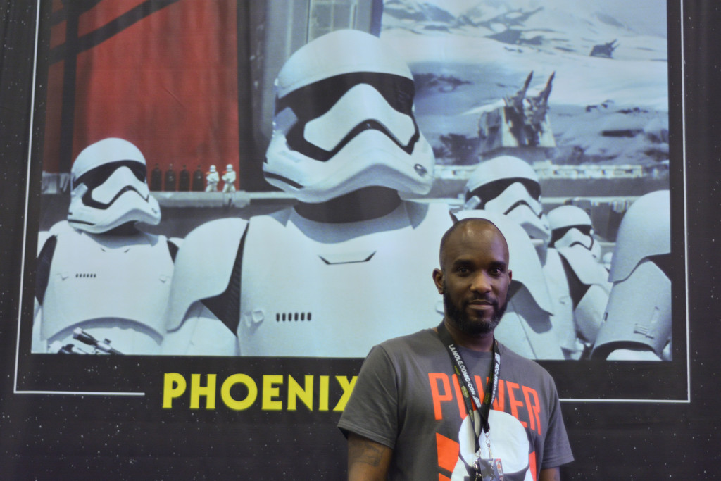 Phoenix James - Star Wars First Order Stromtrooper Actor at La Mole Comic Con in Mexico - Photo by Marianne Perez Mooren 4