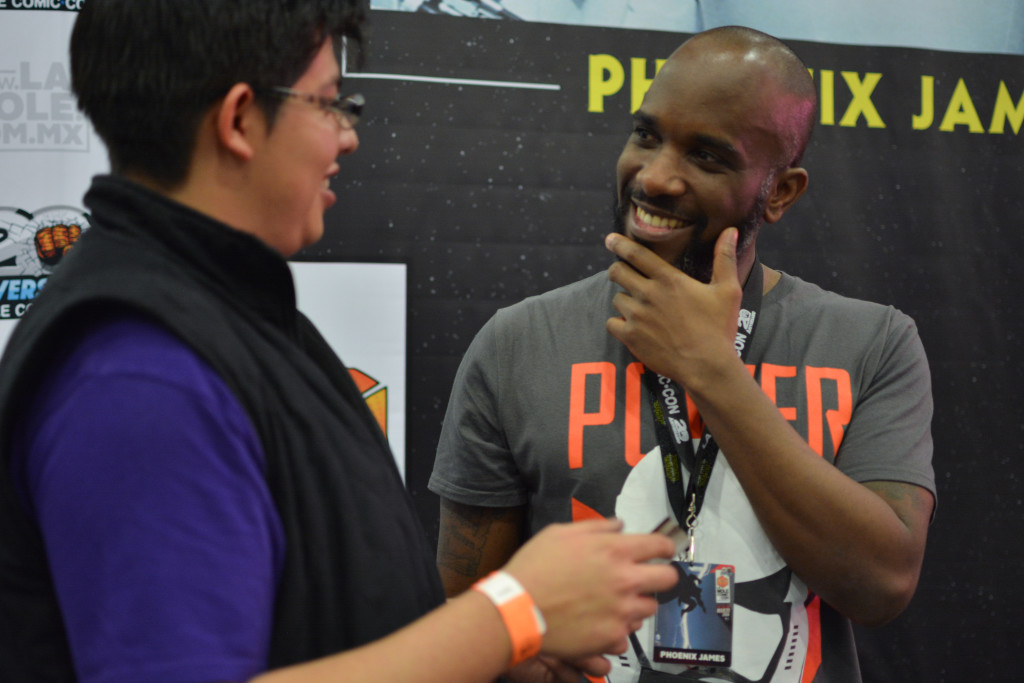 Phoenix James - Star Wars First Order Stromtrooper Actor at La Mole Comic Con in Mexico - Photo by Marianne Perez Mooren 6