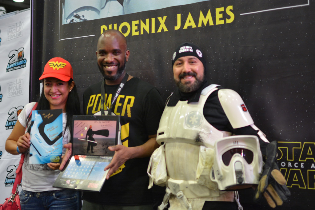 Phoenix James - Star Wars First Order Stromtrooper Actor at La Mole Comic Con in Mexico - Photo by Marianne Perez Mooren 9