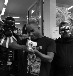 Phoenix James - Star Wars The Force Awakens First Order Stormtrooper Actor Autograph Signing at Pulp's Toys in Paris, France 13