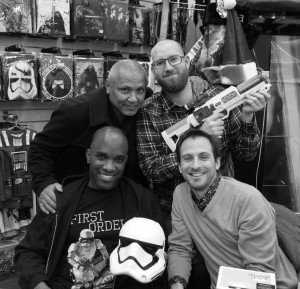 Phoenix James - Star Wars The Force Awakens First Order Stormtrooper Actor Autograph Signing at Pulp's Toys in Paris, France 17