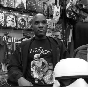 Phoenix James - Star Wars The Force Awakens First Order Stormtrooper Actors Autograph Signing at Pulp's Toys in Paris, France 5 Episode 7 8 9 VII VIII IX