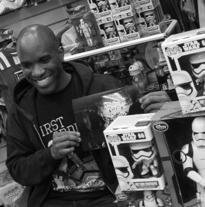 Phoenix James - Star Wars The Force Awakens First Order Stormtrooper Actors Autograph Signing at Pulp's Toys in Paris, France 6 Episode 7 8 9 VII VIII IX