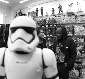 Phoenix James - Star Wars The Force Awakens First Order Stormtrooper Actor Autograph Signing at Pulp's Toys in Paris, France 9