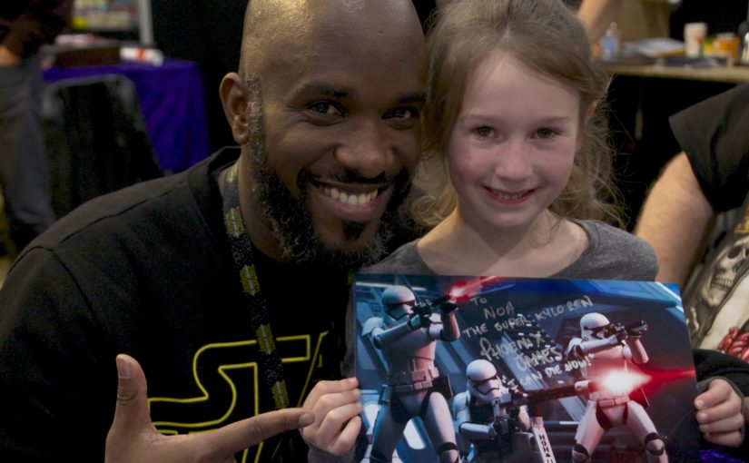 Stormtrooper Actor Phoenix James at Star Wars autograph signing event at Jaarbeurs in Utrecht - The Netherlands - Photo by Rosalie Avalon 0