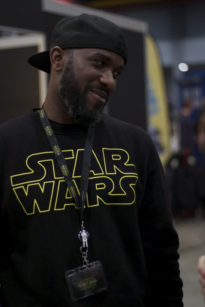 Stormtrooper Actor Phoenix James at Star Wars autograph signing event at Jaarbeurs in Utrecht - The Netherlands - Photo by Rosalee Avalon 1