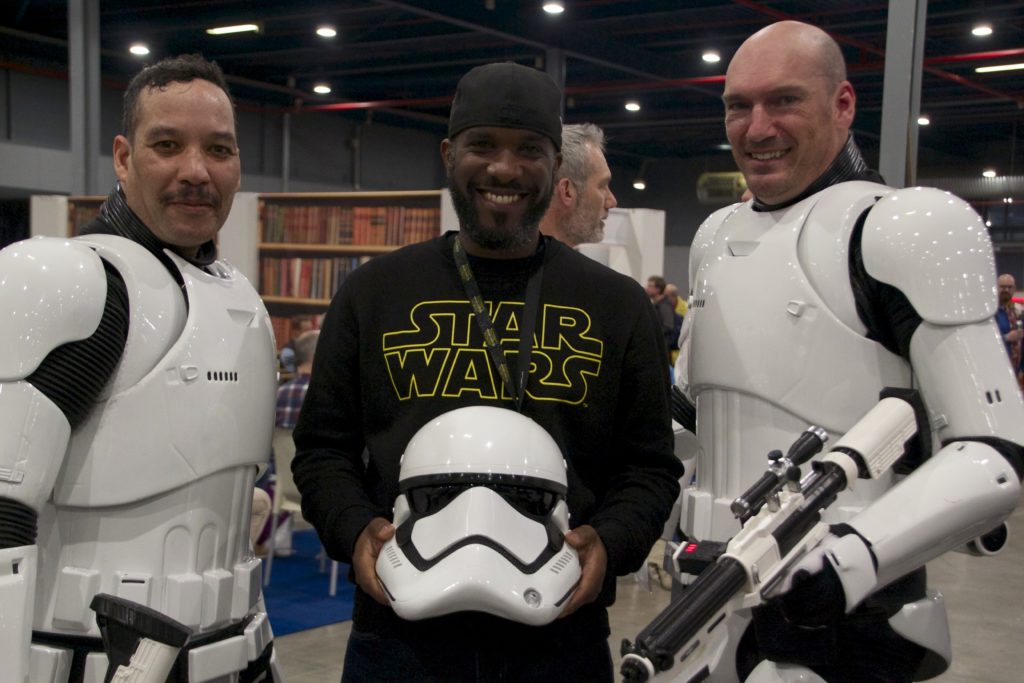 Stormtrooper Actor Phoenix James at Star Wars autograph signing event at Jaarbeurs in Utrecht - The Netherlands - Photo by Rosalee Avalon 18