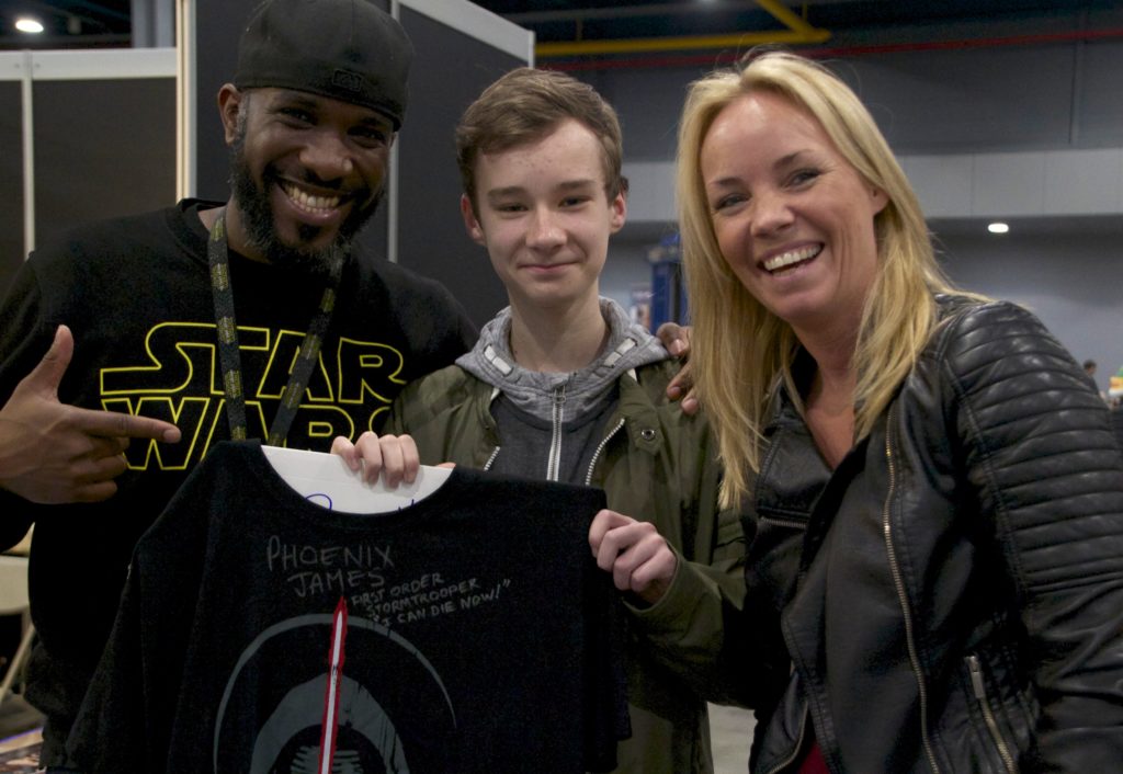Stormtrooper Actor Phoenix James at Star Wars autograph signing event at Jaarbeurs in Utrecht - The Netherlands - Photo by Rosalee Avalon 33